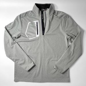Polo Ralph Lauren RLX Stretch Jersey Quarter Zip Mock Neck Golf Sweater Medium